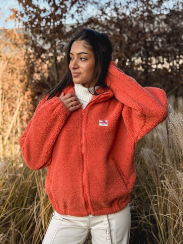 Gilet teddy Pinta - Orange