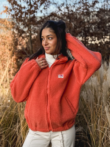 Gilet teddy Pinta - Orange