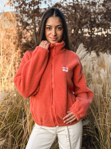 Gilet teddy Pinta - Orange