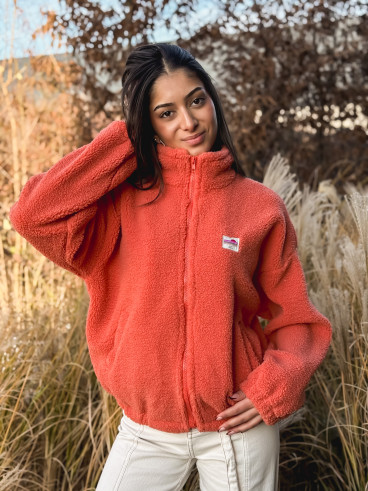 Gilet teddy Pinta - Orange