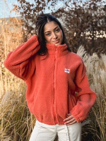 Gilet teddy Pinta - Orange