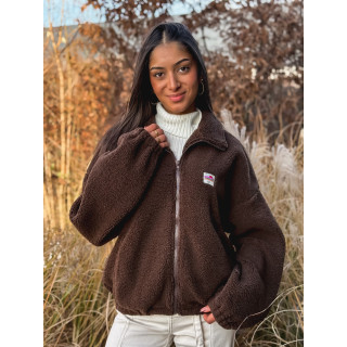 Gilet teddy Pinta - Chocolat