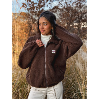 Gilet teddy Pinta - Chocolat