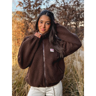 Gilet teddy Pinta - Chocolat