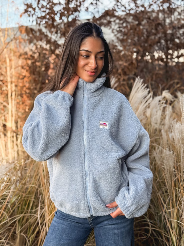 Gilet teddy Pinta - Bleu ciel