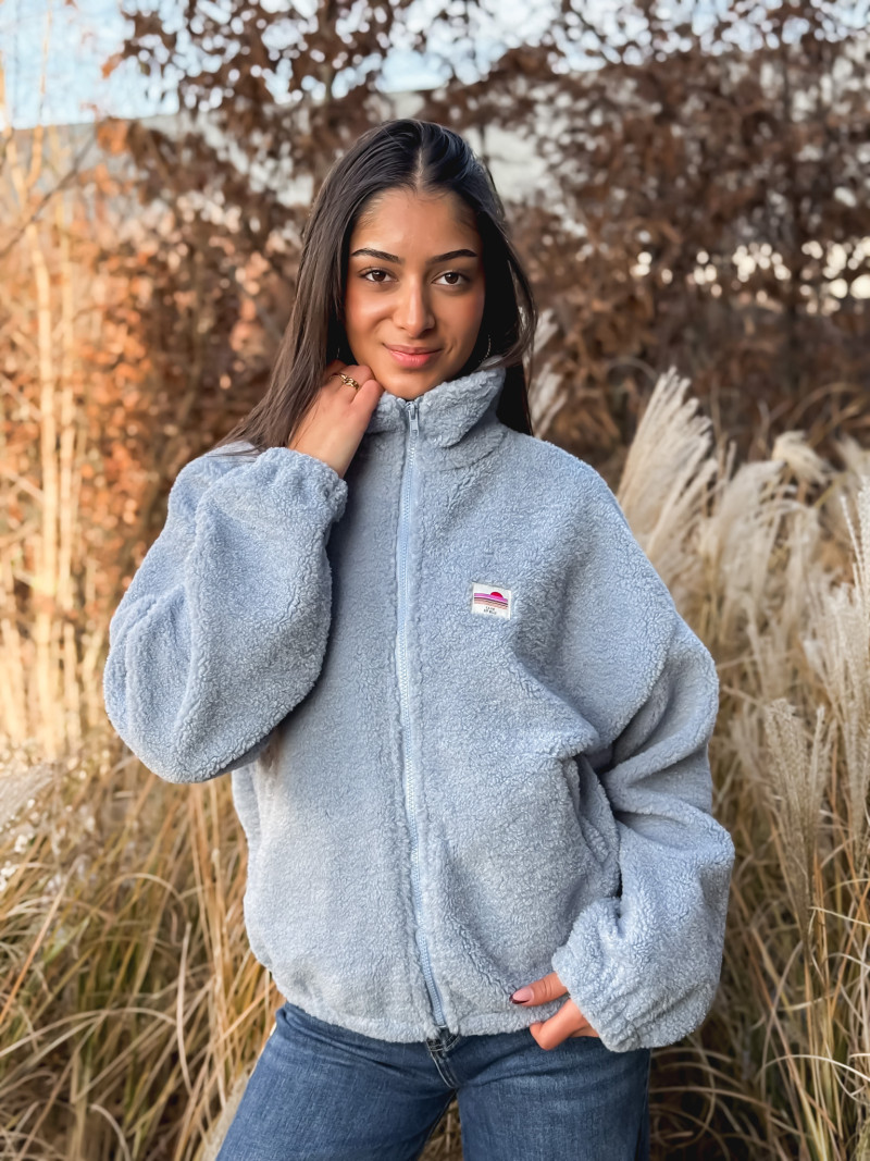 Gilet teddy Pinta - Bleu ciel