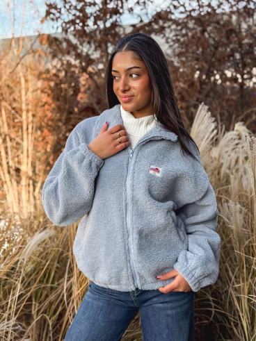 Gilet teddy Pinta - Bleu ciel