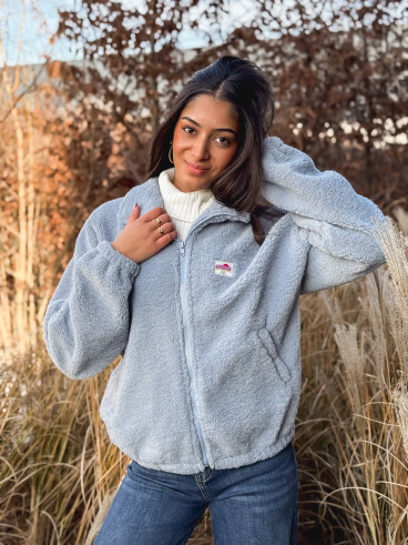 Gilet teddy Pinta - Bleu ciel