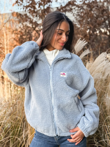 Gilet teddy Pinta - Bleu ciel