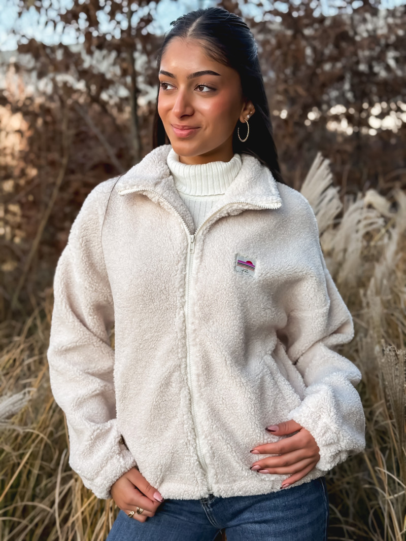 Gilet teddy Pinta - Ecru Gilet teddy Pinta - Ecru