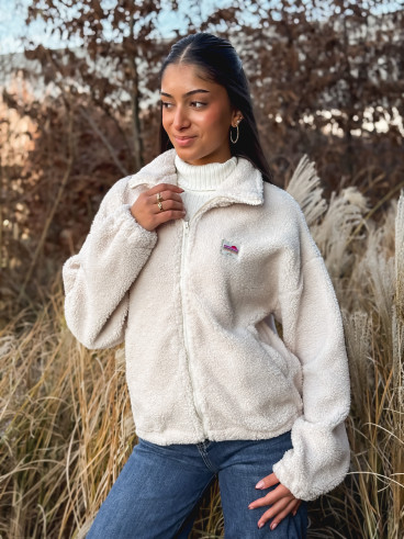 Gilet teddy Pinta - Ecru Gilet teddy Pinta - Ecru