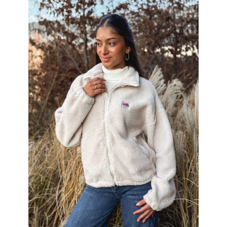 Gilet teddy Pinta - Ecru