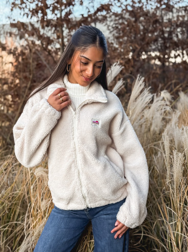 Gilet teddy Pinta - Ecru Gilet teddy Pinta - Ecru