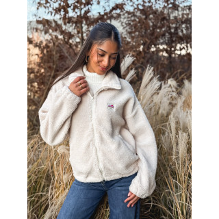 Gilet teddy Pinta - Ecru