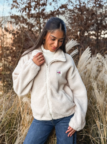 Gilet teddy Pinta - Ecru Gilet teddy Pinta - Ecru