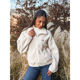 Gilet teddy Pinta - Ecru