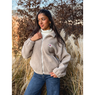 Gilet teddy Pinta - Taupe