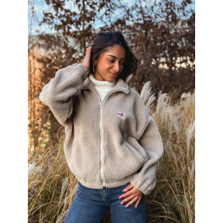 Gilet teddy Pinta - Taupe