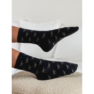 Chaussettes à motifs Noeud - Noir