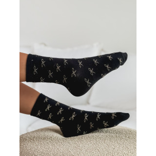 Chaussettes à motifs Noeud - Noir