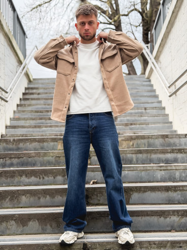 Chemise côtelé Rémi - Beige