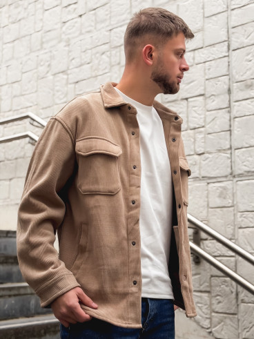 Chemise côtelé Rémi - Beige