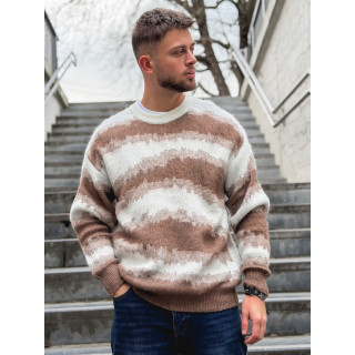 Pull à motifs Moscou - Beige