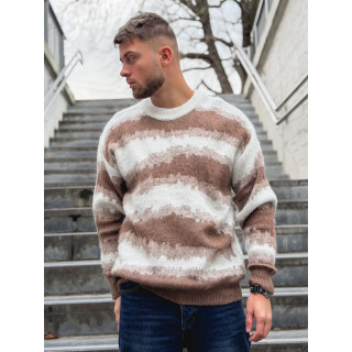 Pull à motifs Moscou - Beige