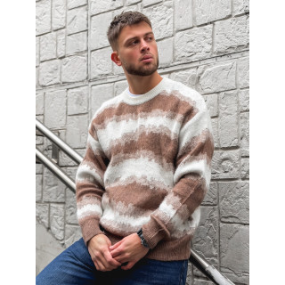 Pull à motifs Moscou - Beige