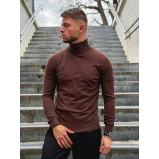 Pull col roulé Gaspard - Chocolat