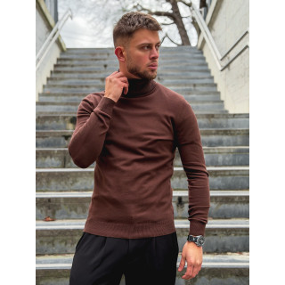 Pull col roulé Gaspard - Chocolat