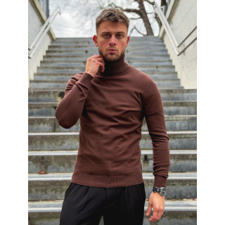 Pull col roulé Gaspard - Chocolat