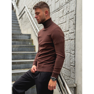 Pull col roulé Gaspard - Chocolat