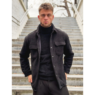 Chemise côtelé Rémi - Noir