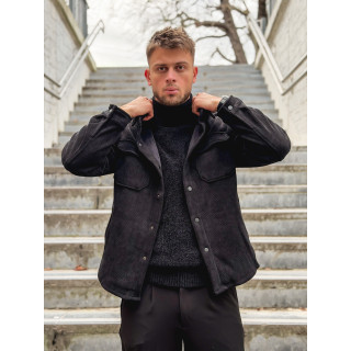 Chemise côtelé Rémi - Noir