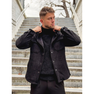 Chemise côtelé Rémi - Noir