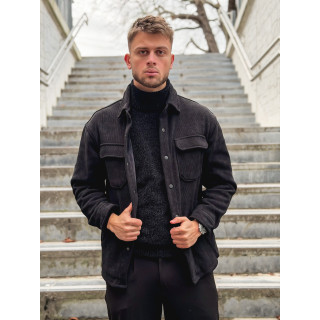 Chemise côtelé Rémi - Noir