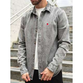 Chemise en jeans Darius - Gris