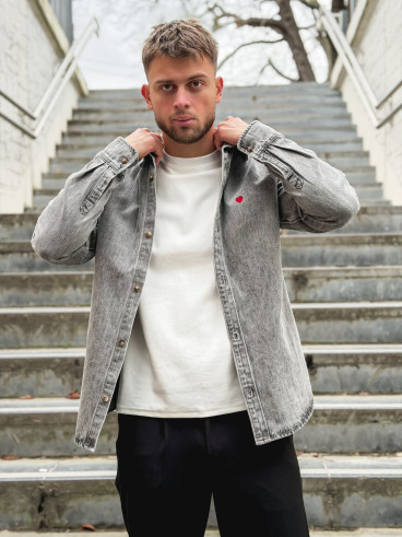 Chemise en jeans Darius - Gris