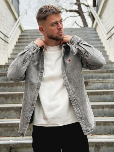 Chemise en jeans Darius - Gris