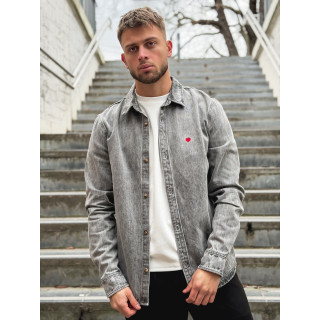 Chemise en jeans Darius - Gris