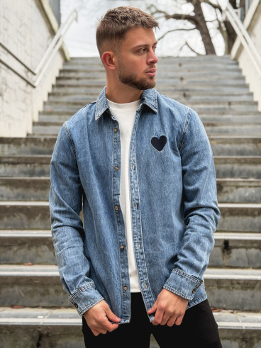 Chemise en jeans Logan - Bleu