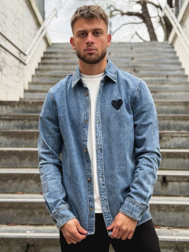 Chemise en jeans Logan - Bleu