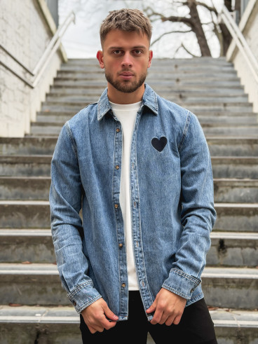 Chemise en jeans Logan - Bleu