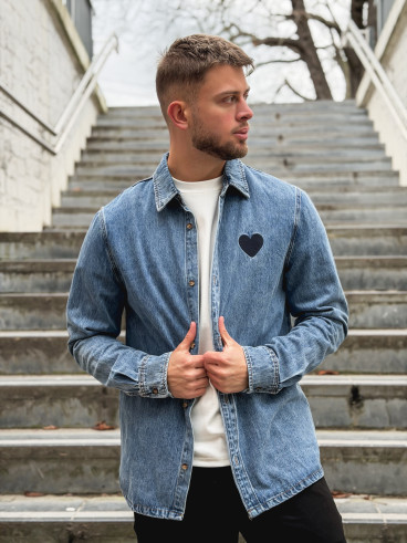 Chemise en jeans Logan - Bleu