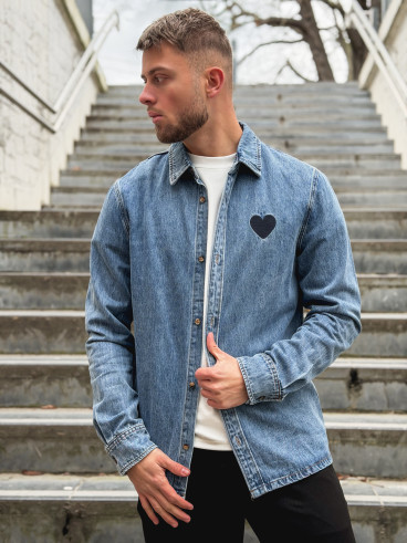 Chemise en jeans Logan - Bleu