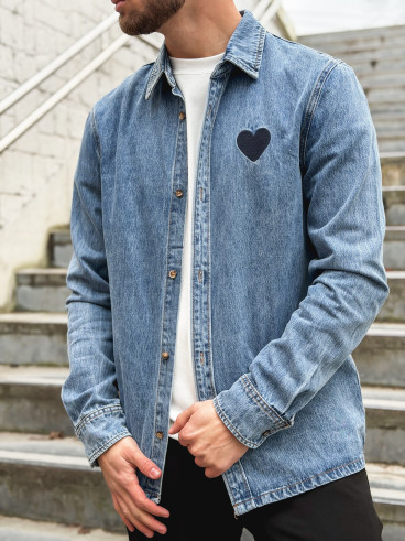 Chemise en jeans Logan - Bleu