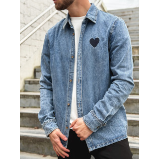 Chemise en jeans Logan - Bleu