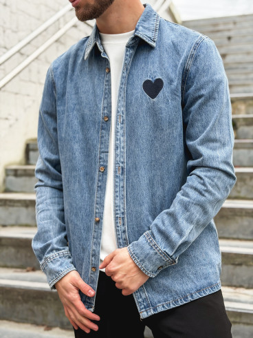 Chemise en jeans Logan - Bleu