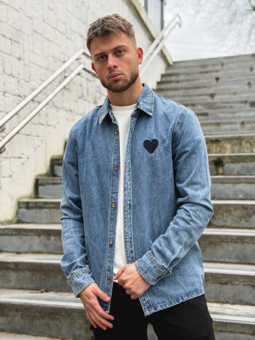 Chemise en jeans Logan - Bleu